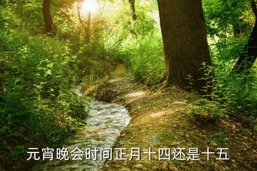 元宵晚會時間正月十四還是十五