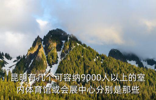 昆明有幾個可容納9000人以上的室內體育館或會展中心分別是那些