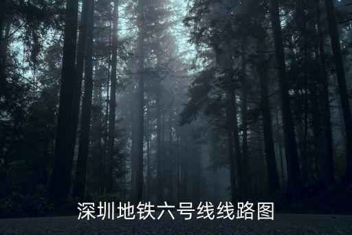 深圳地鐵六號線線路圖
