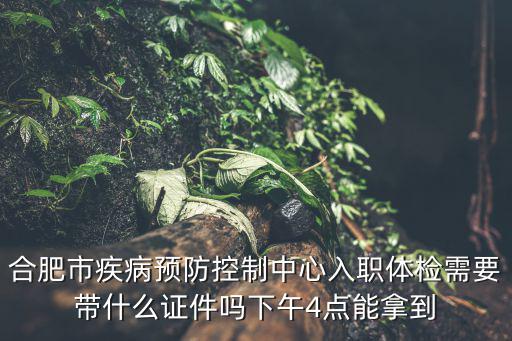 合肥市疾病預(yù)防控制中心入職體檢需要帶什么證件嗎下午4點能拿到