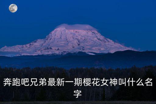 奔跑吧兄弟最新一期櫻花女神叫什么名字