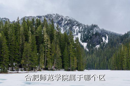 合肥師范學院屬于哪個區