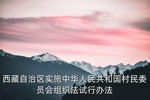 試行辦法，江西省實施中華人民共和國村民委員會組織法試行辦法