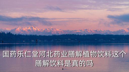 國(guó)藥樂(lè)仁堂河北藥業(yè)膳解植物飲料這個(gè)膳解飲料是真的嗎