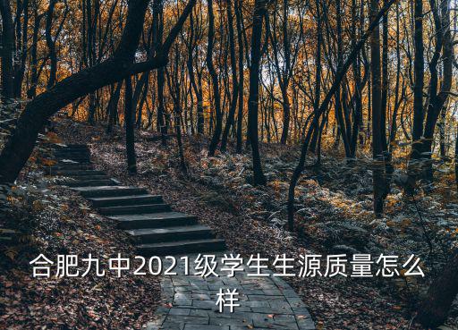 合肥九中2021級學生生源質量怎么樣