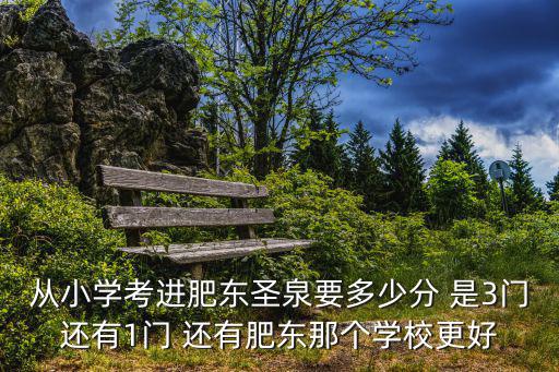 從小學考進肥東圣泉要多少分 是3門還有1門 還有肥東那個學校更好