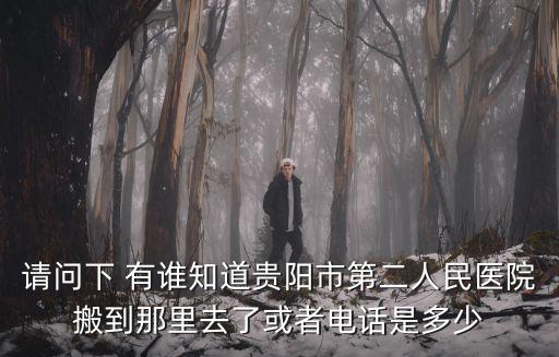 第二人民醫(yī)院電話，請問下 有誰知道貴陽市第二人民醫(yī)院搬到那里去了或者電話是多少
