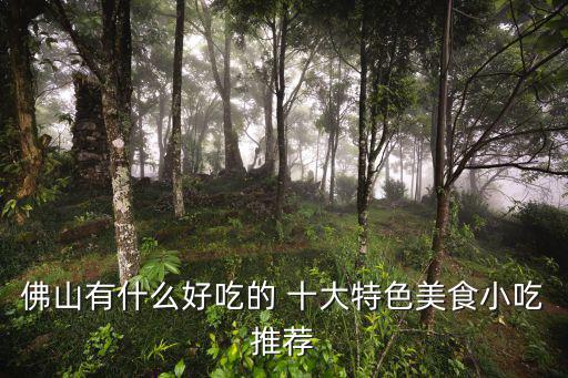佛山有什么好吃的 十大特色美食小吃推薦
