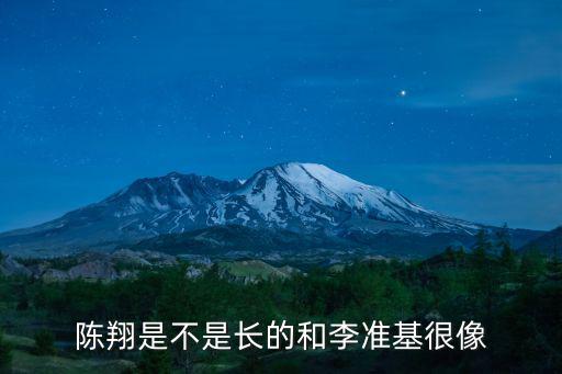 陳翔是不是長的和李準(zhǔn)基很像
