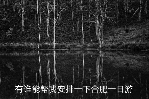 合肥一日游必去景點推薦，有誰能幫我安排一下合肥一日游