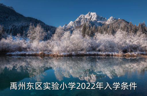 禹州東區(qū)實(shí)驗(yàn)小學(xué)2022年入學(xué)條件