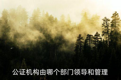 公證機構由哪個部門領導和管理