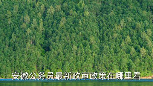 安徽公務員最新政審政策在哪里看