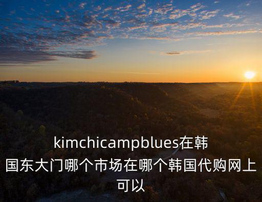 kimchicampblues在韓國東大門哪個市場在哪個韓國代購網上可以