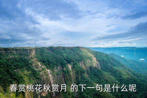 春賞桃花秋賞月 的下一句是什么呢