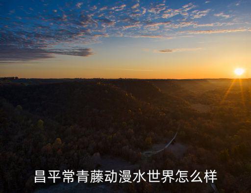 昌平常青藤動漫水世界怎么樣