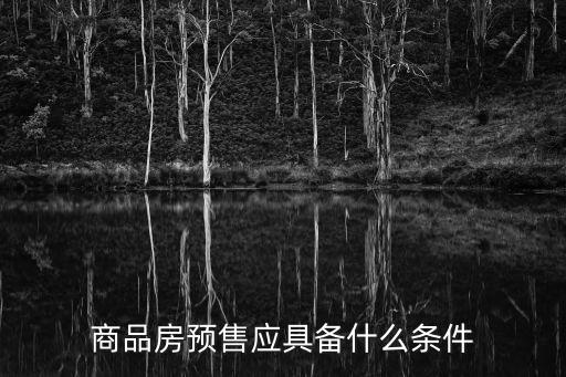 商品房預(yù)售應(yīng)具備什么條件