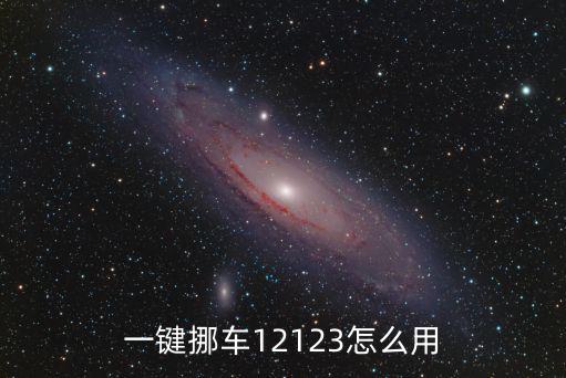 一鍵挪車12123怎么用
