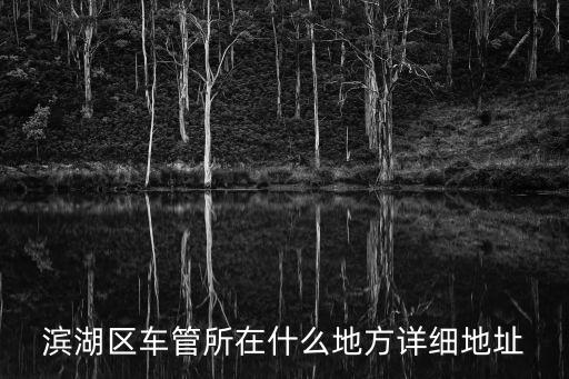 濱湖區車管所在什么地方詳細地址