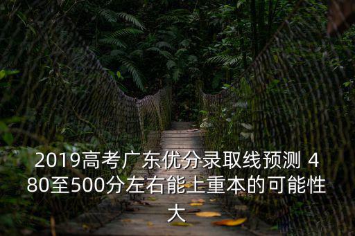 2019高考廣東優(yōu)分錄取線預測 480至500分左右能上重本的可能性大