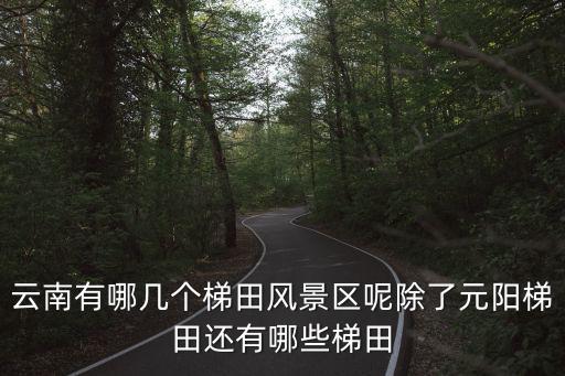 云南有哪幾個梯田風景區呢除了元陽梯田還有哪些梯田