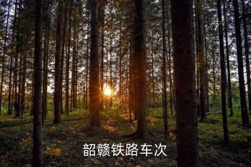韶贛鐵路車次