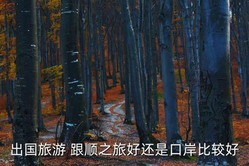 出國旅游 跟順之旅好還是口岸比較好