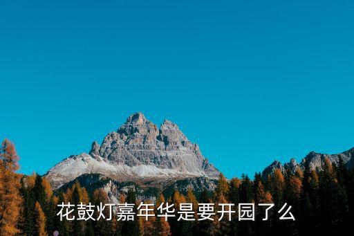 花鼓燈嘉年華是要開園了么