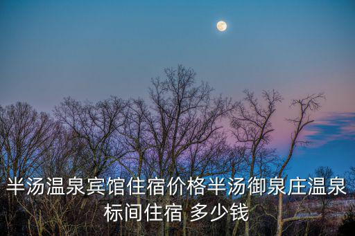 半湯溫泉賓館住宿價格半湯御泉莊溫泉標間住宿 多少錢
