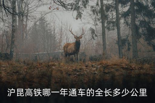 滬昆高鐵哪一年通車的全長多少公里