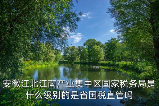 安徽江北江南產業集中區國家稅務局是什么級別的是省國稅直管嗎