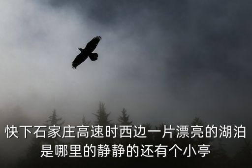 快下石家莊高速時(shí)西邊一片漂亮的湖泊是哪里的靜靜的還有個(gè)小亭
