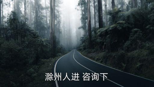 滁州人進 咨詢下