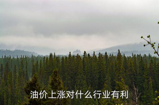油價上漲對什么行業(yè)有利
