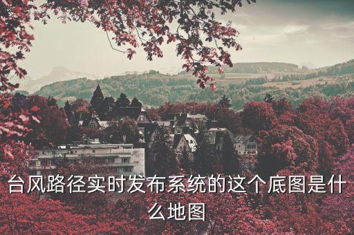 臺風路徑實時發布系統的這個底圖是什么地圖