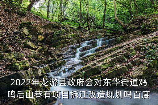 2022年龍游縣政府會對東華街道雞鳴后山巷有項目拆遷改造規劃嗎百度