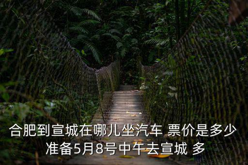 合肥到宣城在哪兒坐汽車 票價是多少 準備5月8號中午去宣城 多