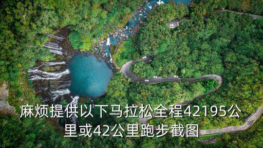 麻煩提供以下馬拉松全程42195公里或42公里跑步截圖