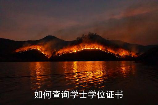 如何查詢學士學位證書