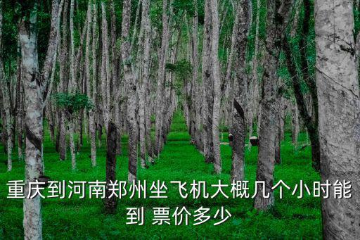 重慶到河南鄭州坐飛機(jī)大概幾個(gè)小時(shí)能到 票價(jià)多少