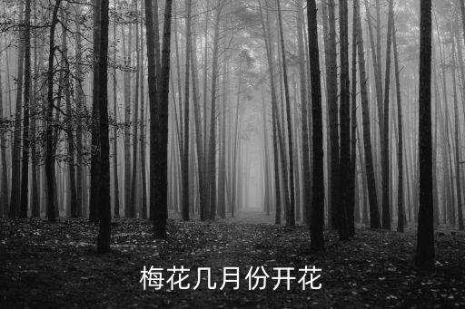 梅花幾月份開花