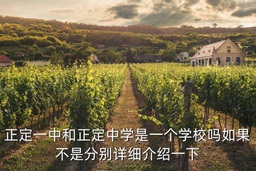 正定中學(xué)，正定中學(xué)正定一中正定實驗中學(xué)那個好