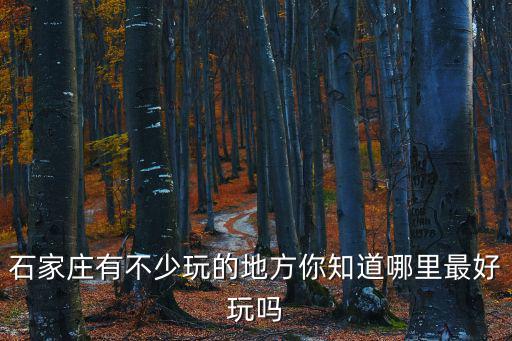 石家莊好玩的，石家莊有哪些地方好玩