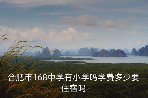 合肥市168中學(xué)有小學(xué)嗎學(xué)費(fèi)多少要住宿嗎