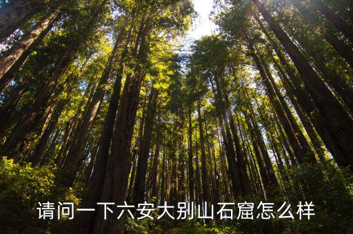 請(qǐng)問一下六安大別山石窟怎么樣