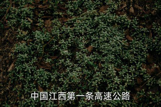 中國江西第一條高速公路