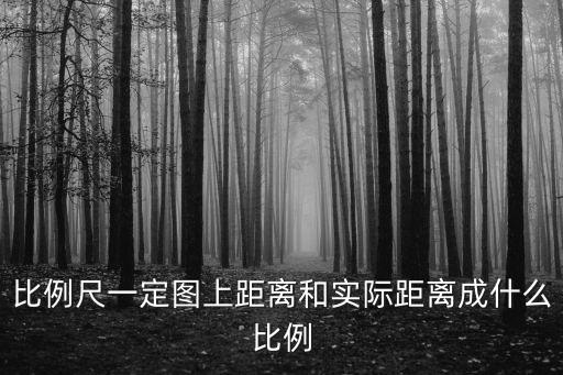 比例尺一定圖上距離和實際距離成什么比例