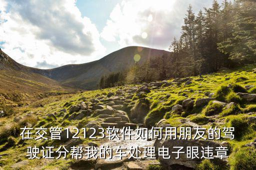 在交管12123軟件如何用朋友的駕駛證分幫我的車處理電子眼違章