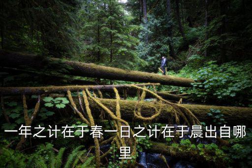 一年之計(jì)在于春一日之計(jì)在于晨出自哪里