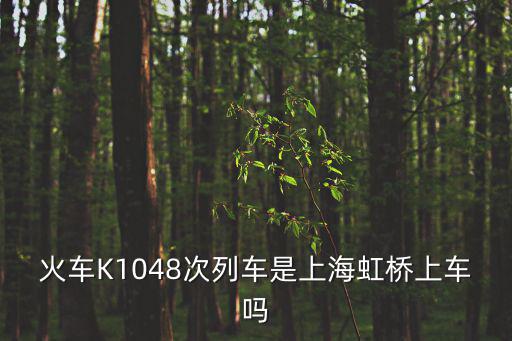 火車K1048次列車是上海虹橋上車嗎